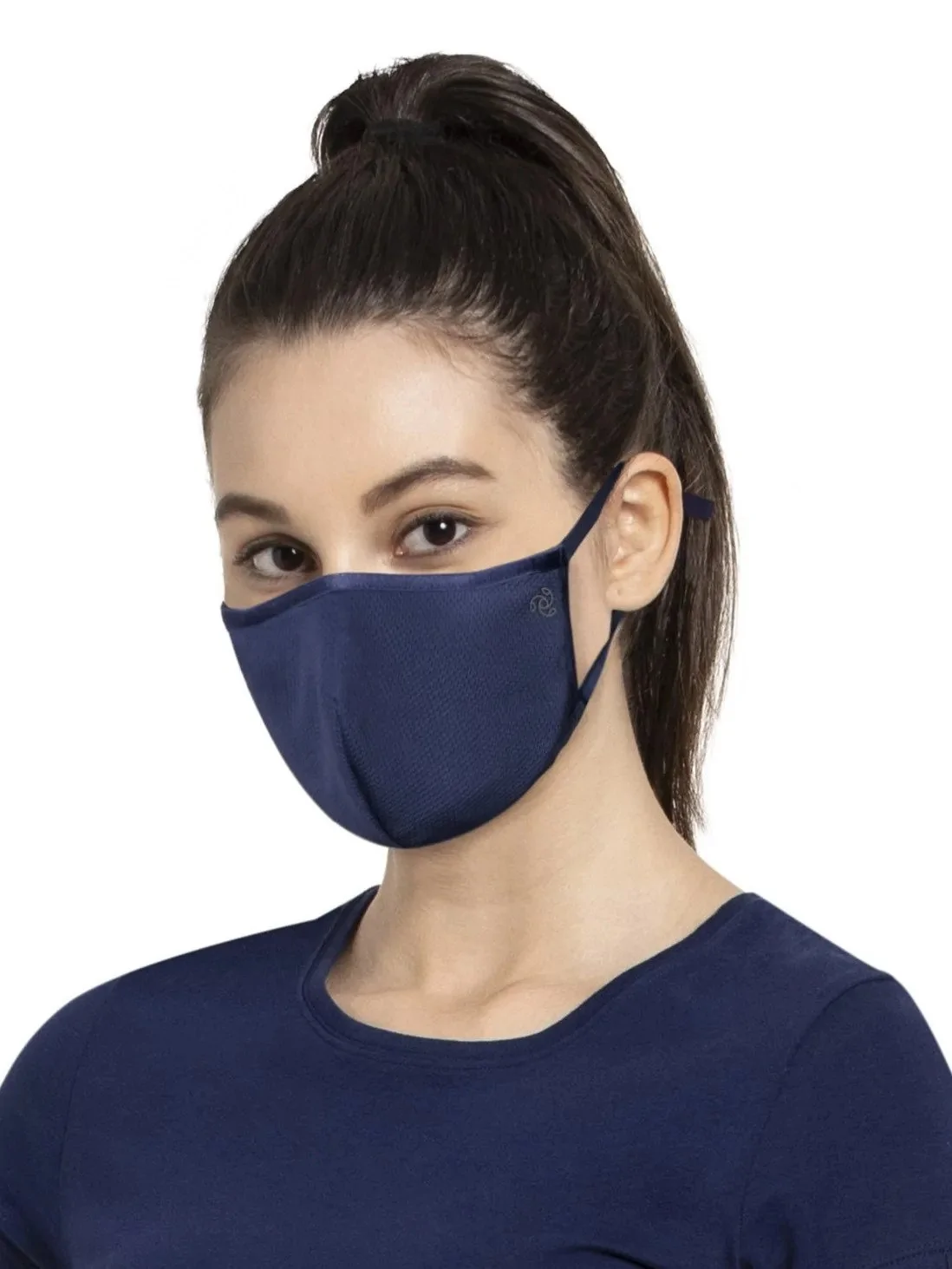 Womens Accessories Face masks Paisie Cotton 2 X Adjustable Face Masks In Dark Blue 