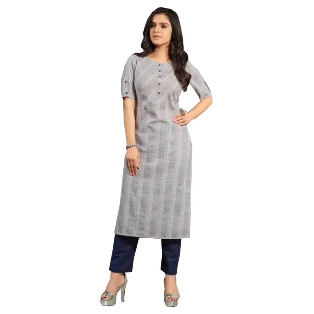 Gorgeous Grey Rayon Party Wear Kurti | Latest Kurti Designs