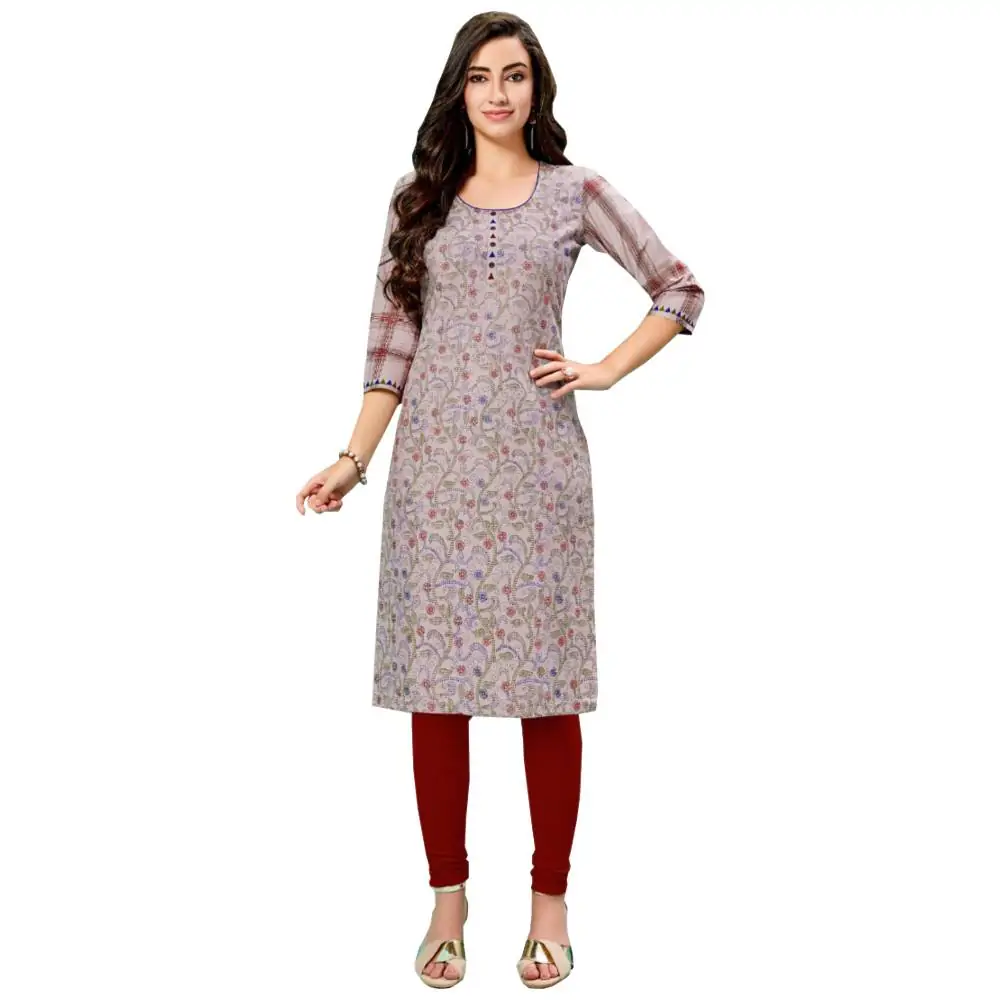 Amazon.com: Meyali Cotton Kurti For Women | Indian Womens Embroidery Kurti  | Ethnic Wear - Ideal For All Occasions - Light Coral (S) : Clothing, Shoes  & Jewelry