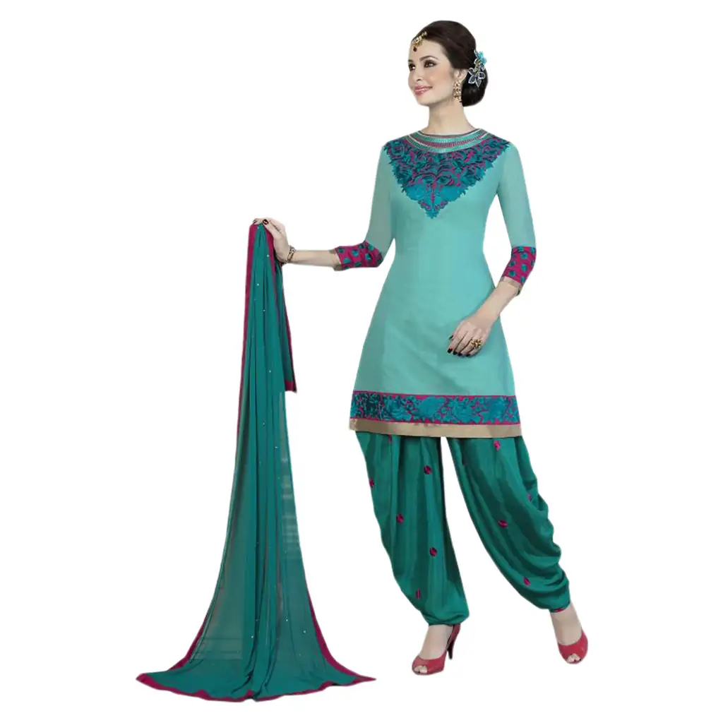Women's Crepe Printed Unstitched Salwar Suit Material(Free Size) - Anny  Deziner - 3877136