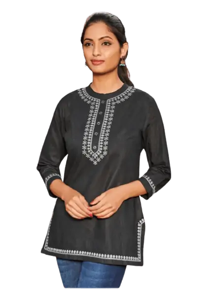 Casual short kurti | Stylish kurtis design, Long kurti designs, Casual  college outfits