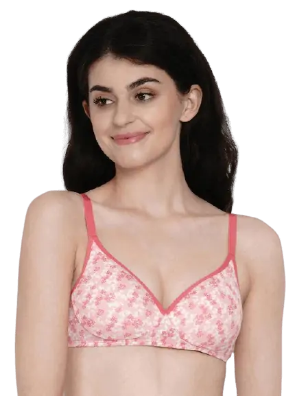 Buy Enamor A039 Perfect Coverage Stretch Cotton T-Shirt Bra- Padded,  Wirefree & Medium Coverage Skin at