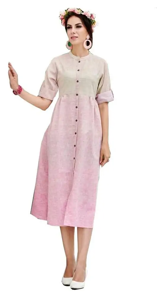 Pure Cotton Stylish Long Length Kurtis Online Shopping Full Sleeve  Embroidered Kurta at Rs 495 | Dhoti style kurti in New Delhi | ID:  2851223847697