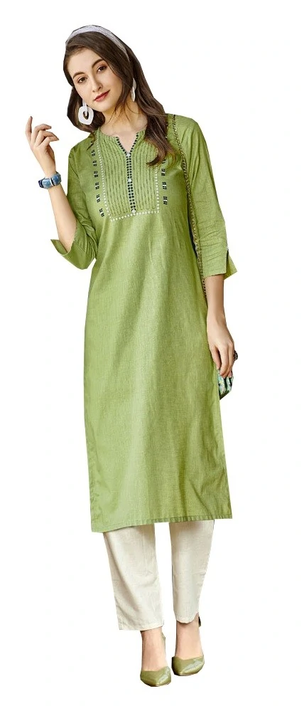 Buy Biba Light Green Printed Kurti for Women Online @ Tata CLiQ