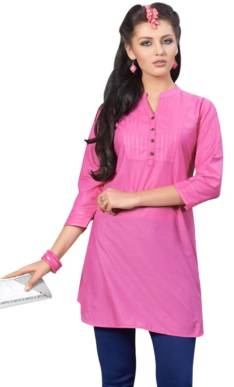 Gracie Pink Short Printed Kurtis Gracie04