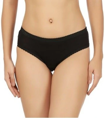 Rupa Plain (Outer Elastic) Panty for Women-101BLK