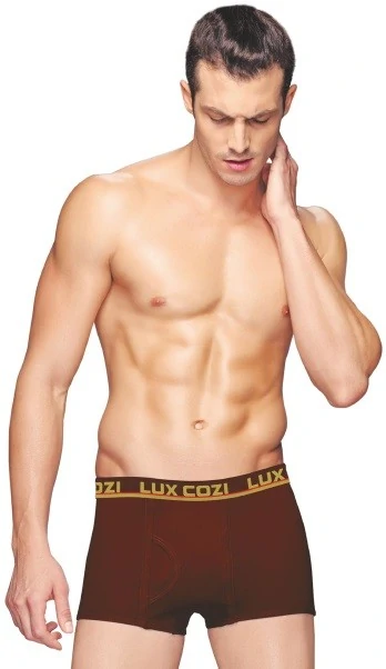 Lux Cozi Brown Colour Men's Underwear-LONGBRWN