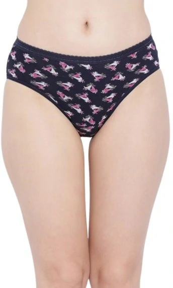 Rupa Women Printed Regular Outer Elastic Panty 102NAVY