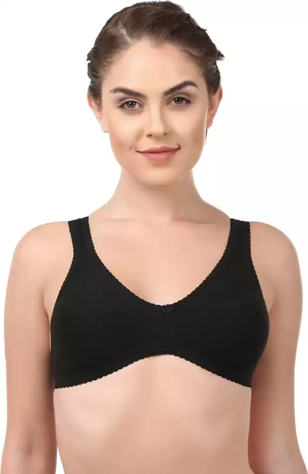 Rupa Softline Supriya Black Color Sports Bra-SUPRIYABLK