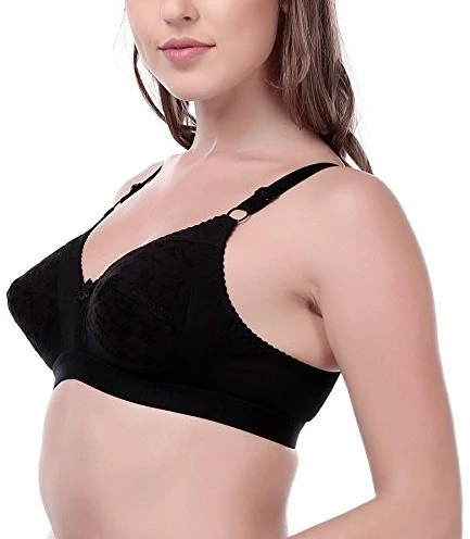 Buy Rupa Softline Women's Cotton Non-Wired Bra  (RBRFBSNEHGRB42090_Multicolour_36b) at