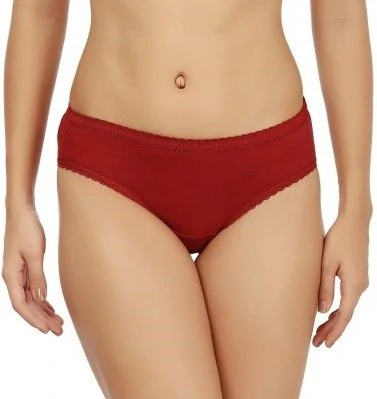 Rupa Maroon Plain Outer Elastic Panty for Women 101MRN