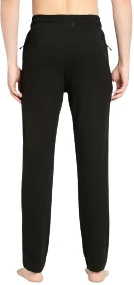 Male Gym Or Casually Men Cotton Ribbed Track Pants With Zipper Pockets  Black-Red at Rs 369/piece in Delhi
