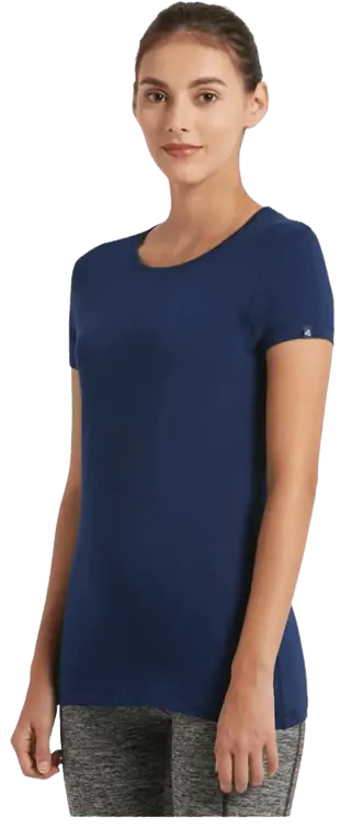 Jockey Women s cotton Plain T Shirt 1515 IMPBL