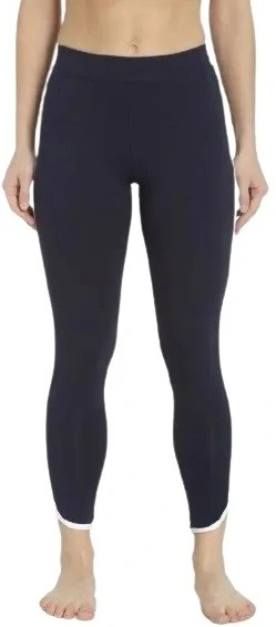 Jockey Navy Blazer Solid Slim Fit Ankle Length Leggings for Womens-AW73NVBLZ