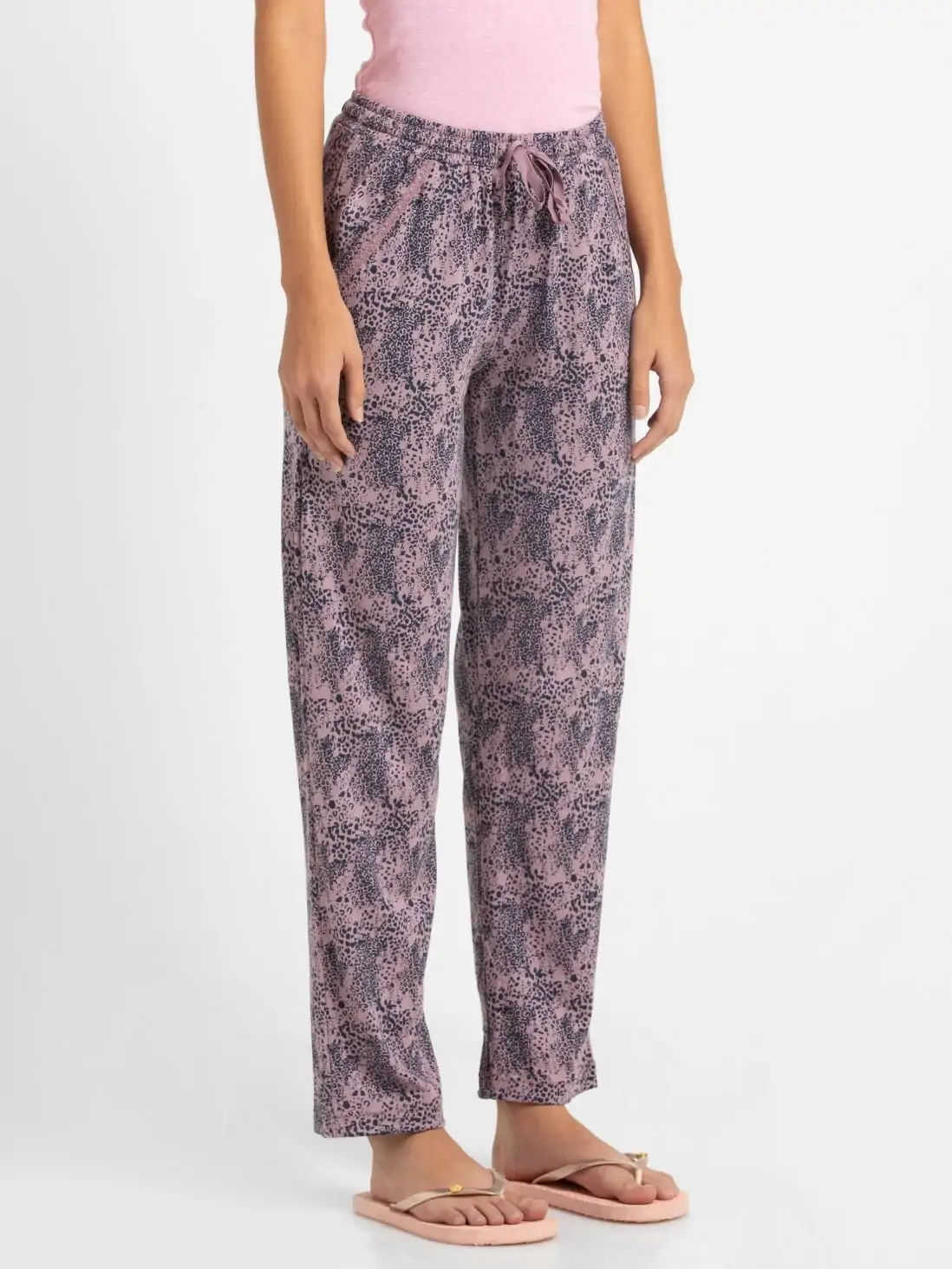 Wolfpack Women Blue Floral Printed Night Pants - Crosscreek