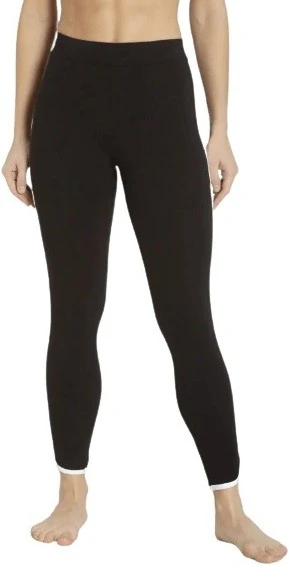 Jockey Black Solid Slim Fit Ankle Length Leggings for Womens