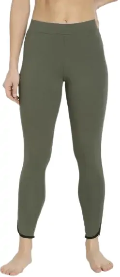 Jockey Beetle Solid Slim Fit Ankle Length Leggings for Womens-AW73BEETL