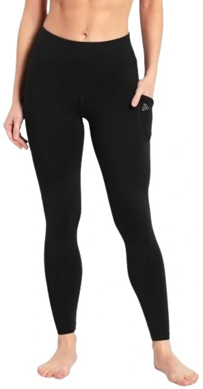 Jockey Black Color Dry Fit Leggings-MW12BLK