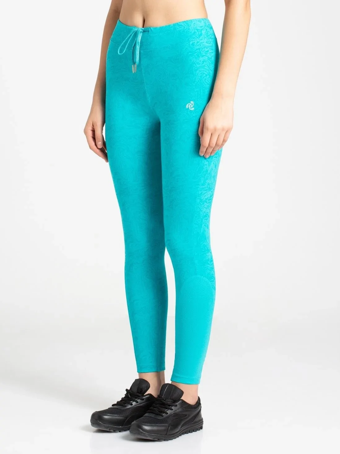 Jockey Teal colour Yoga Pant-AA01JTLPR