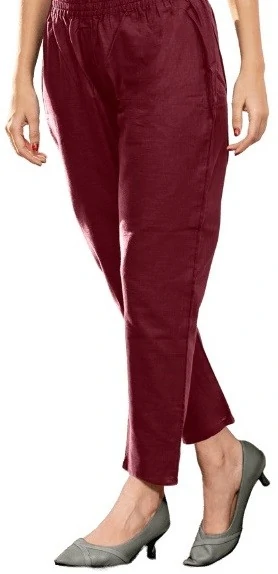 Linen-blend Pull-on Pants - Khaki green - Ladies | H&M US