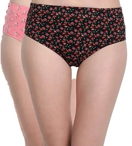 Rupa Softline Printed High Rise Inner Elastic Panty (Pack of 2)-116PNTY