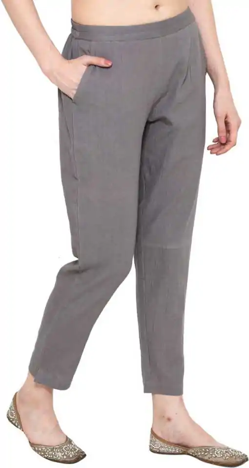 Buy Women Navy Regular Fit Solid Casual Trousers Online - 777800 | Allen  Solly