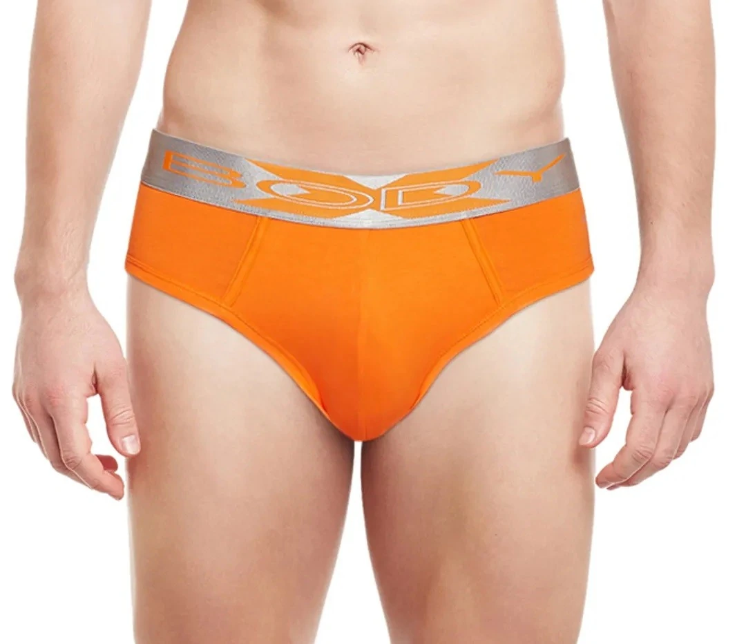 BODY X Mens Cotton Solid Briefs-BX32BORG