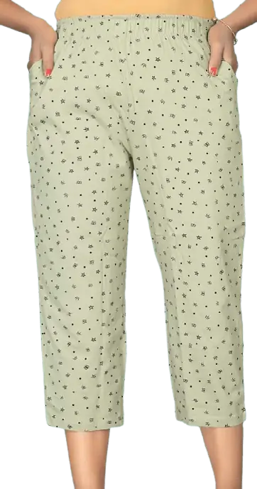 Organic Cotton Slouchy Capri Pants | Ripple Yoga Wear