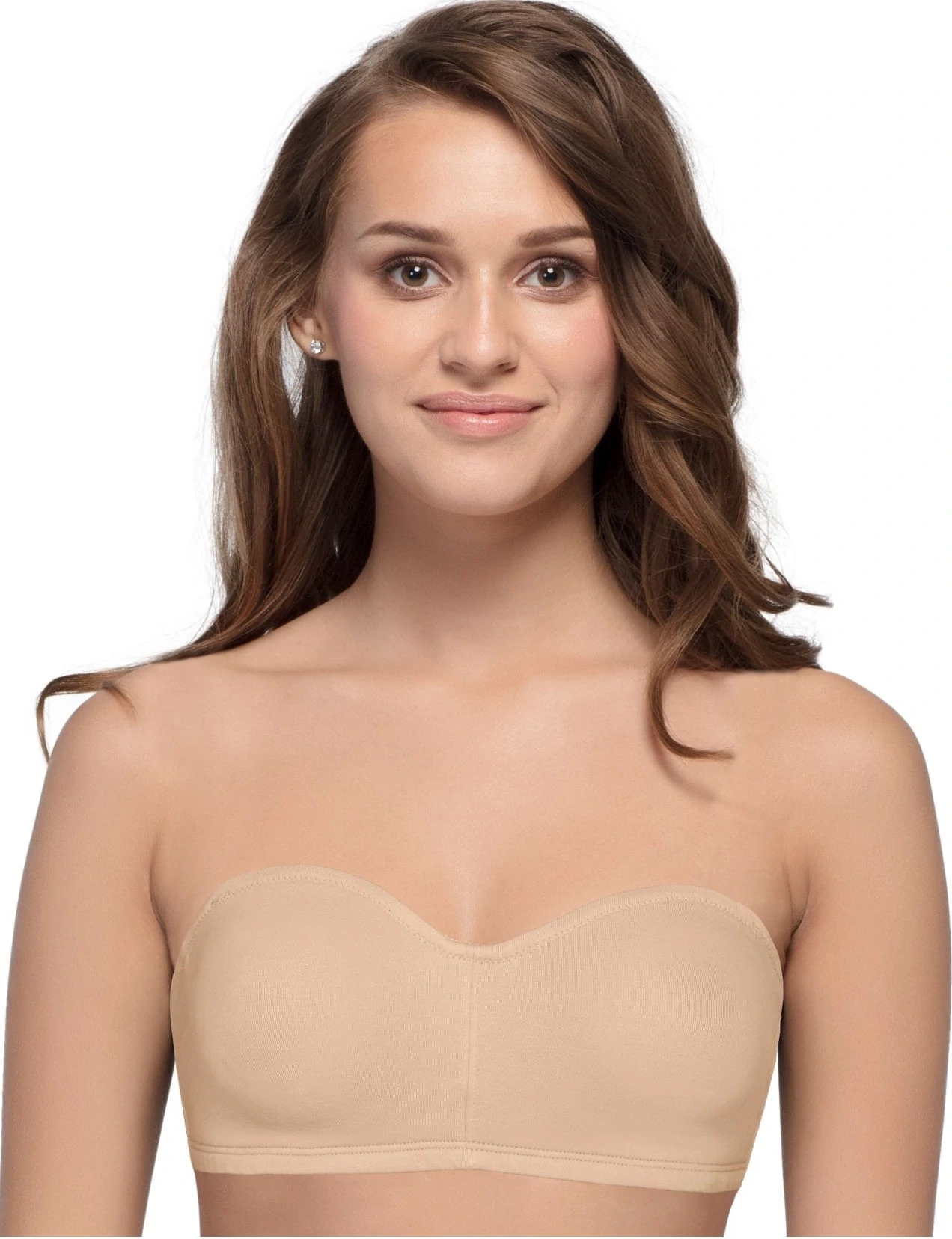 Enamor Skin Color Perfect Shaping Wirefree Cotton Strapless Bra-A019SKN