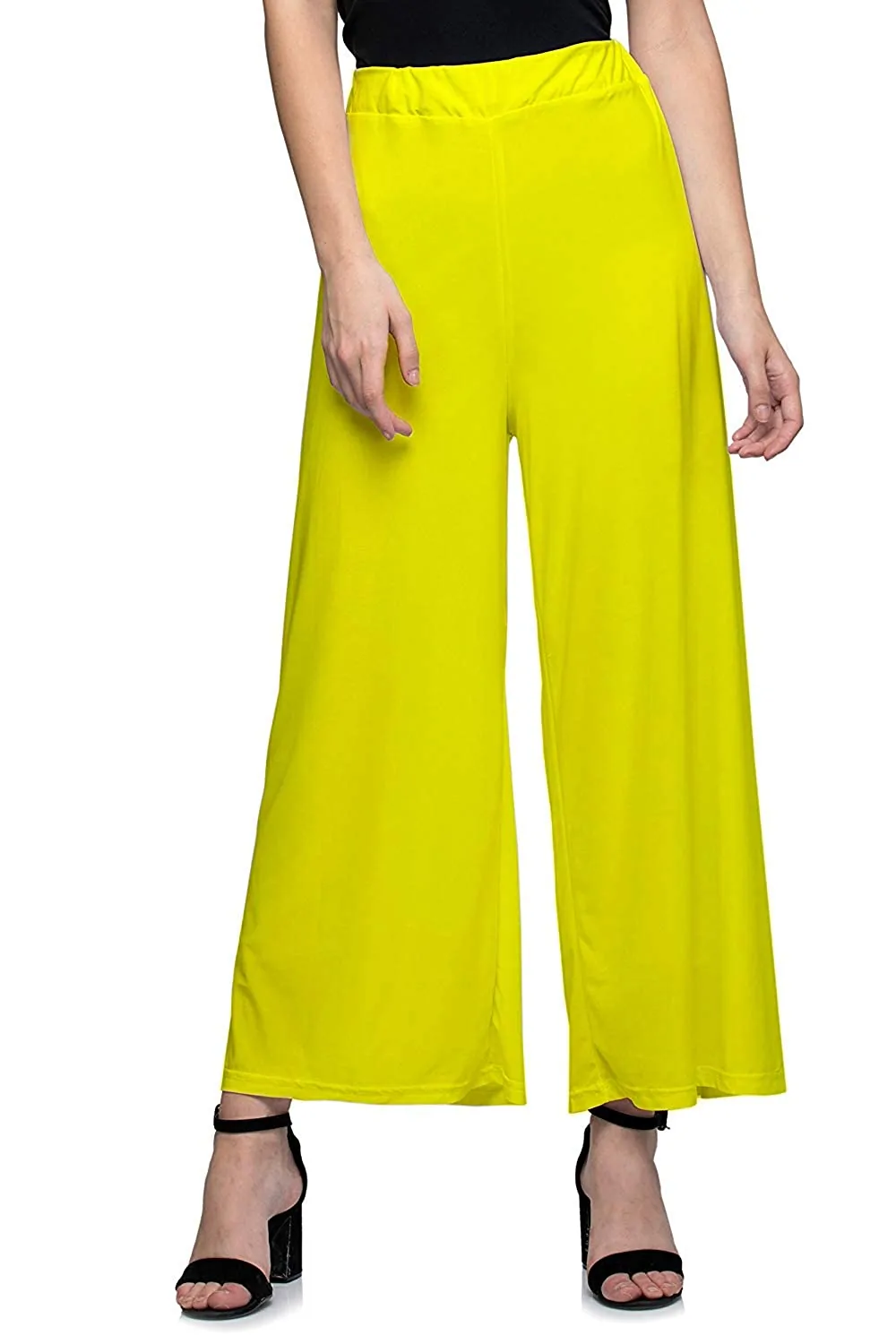 Light Yellow Colour Cotton Full Length Plazzo For Woman-LGPZC17