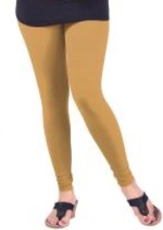 Biscuit color ladies cotton lycra premium leggings stitching LGD57