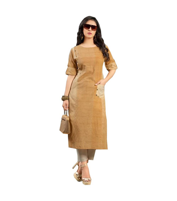 Buy Red & White Printed Suede Velvet Cotton Kurti with Front Slit Online in  India | Colorauction