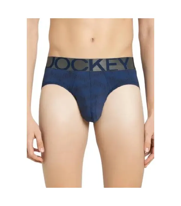 Jockey Mens Printed Briefs with Exposed Waistband-IC29RRBPR