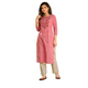 Cotton printed hand work kurti
