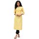 Online yellow color long kurti-DMK1699