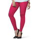 women ankle length leggings-Parry Red color stretchable cotton ankle Leggings - LGA28