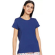Buy Simple and Casual Women's T-Shirt-55411BLUE
