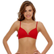 Red Non-Wired T-Shirt Bra With Soft Pads-Cb06